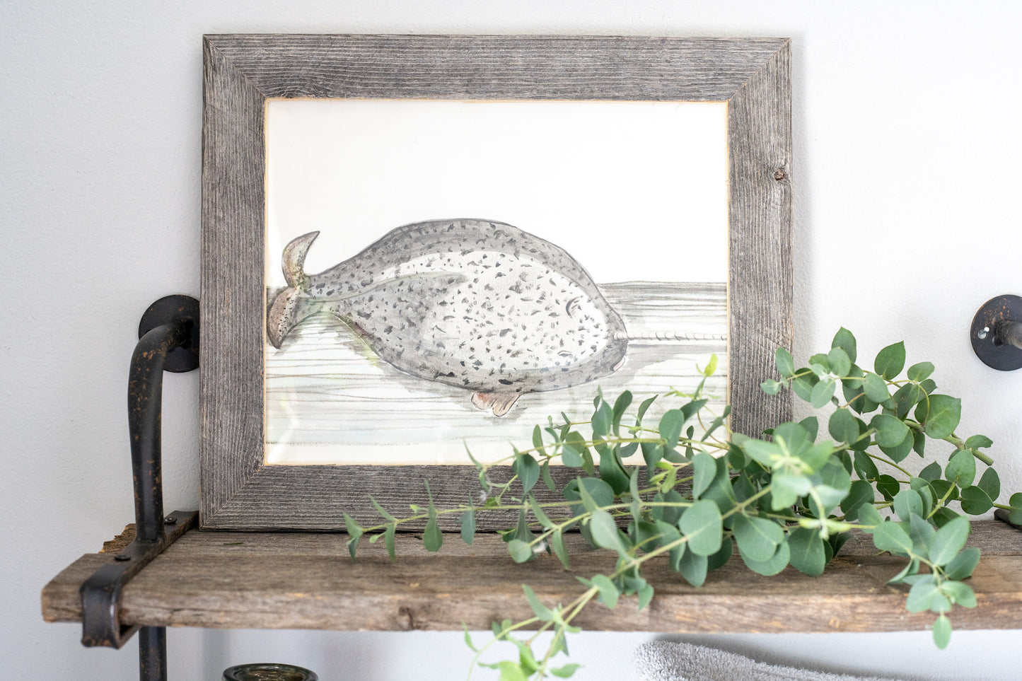 12"X13" Natural Weathered Grey Picture Frame - Homeroots - Flyclothing LLC
