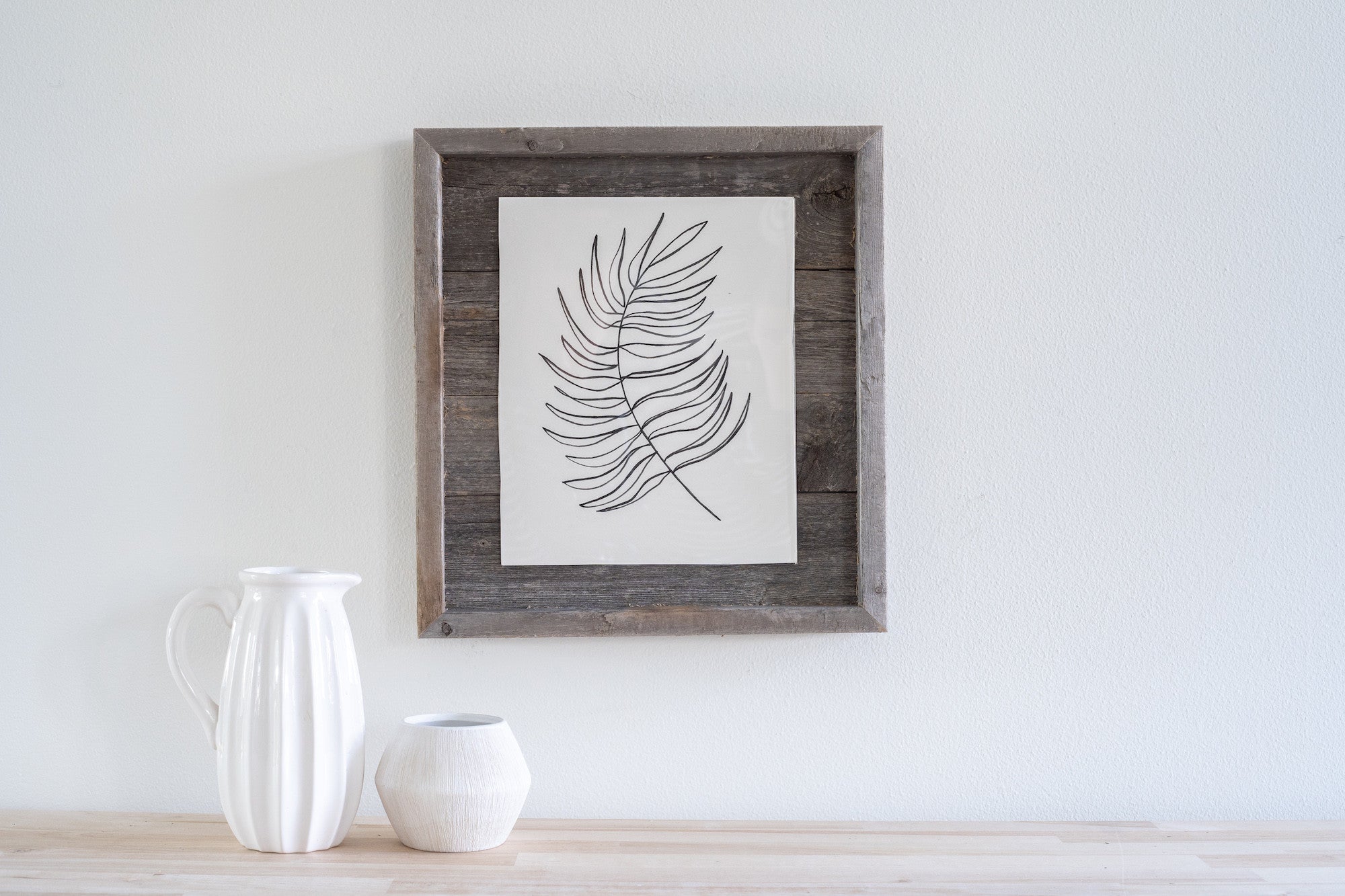 11"X14" Rustic Weathered Gray Picture Frame With Plexiglass Holder - Homeroots - Flyclothing LLC