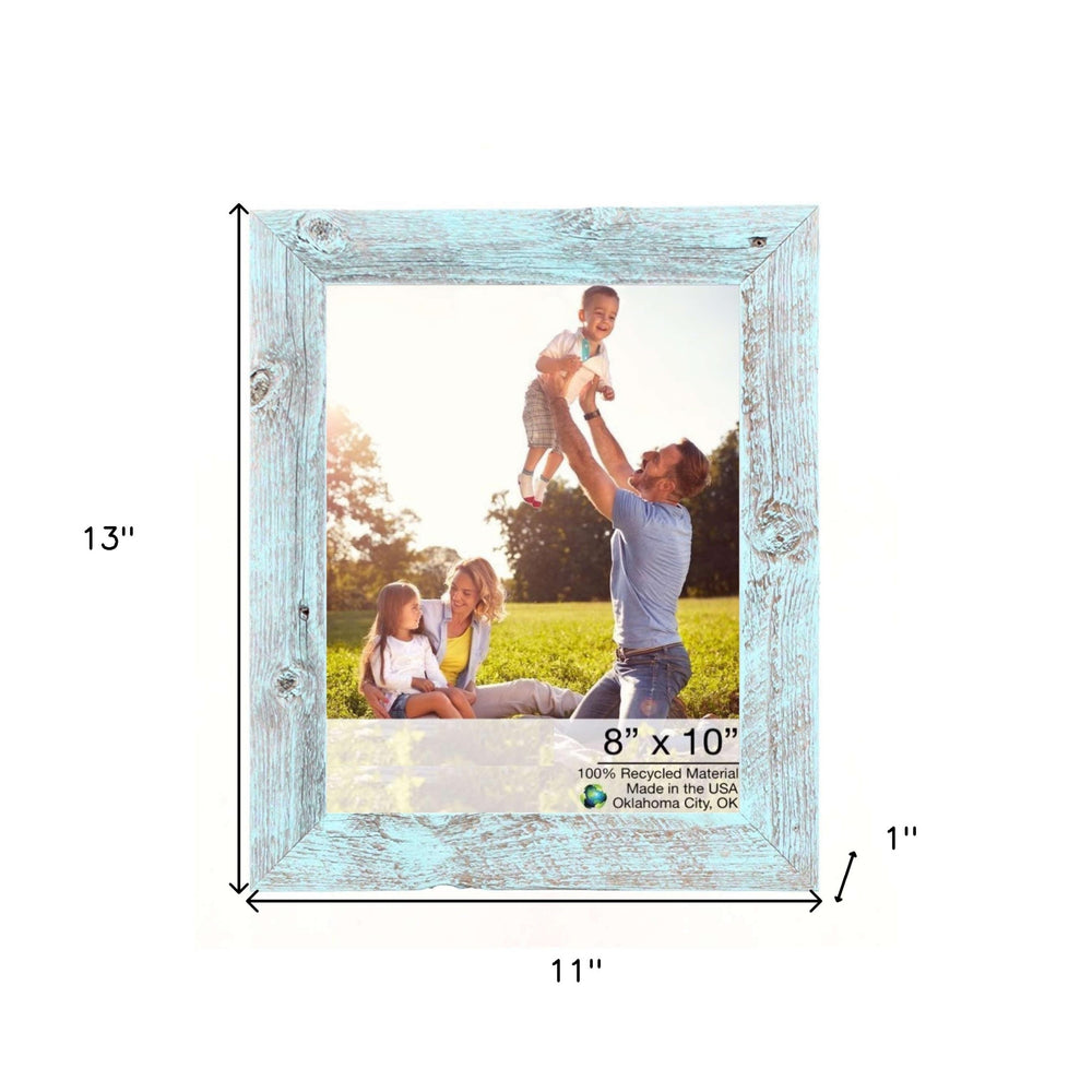 11"X13" Rustic Blue Picture Frame - Homeroots - Flyclothing LLC