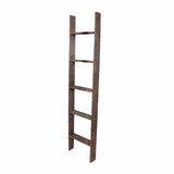 5 Step Rustic Wood Ladder Shelf - Homeroots