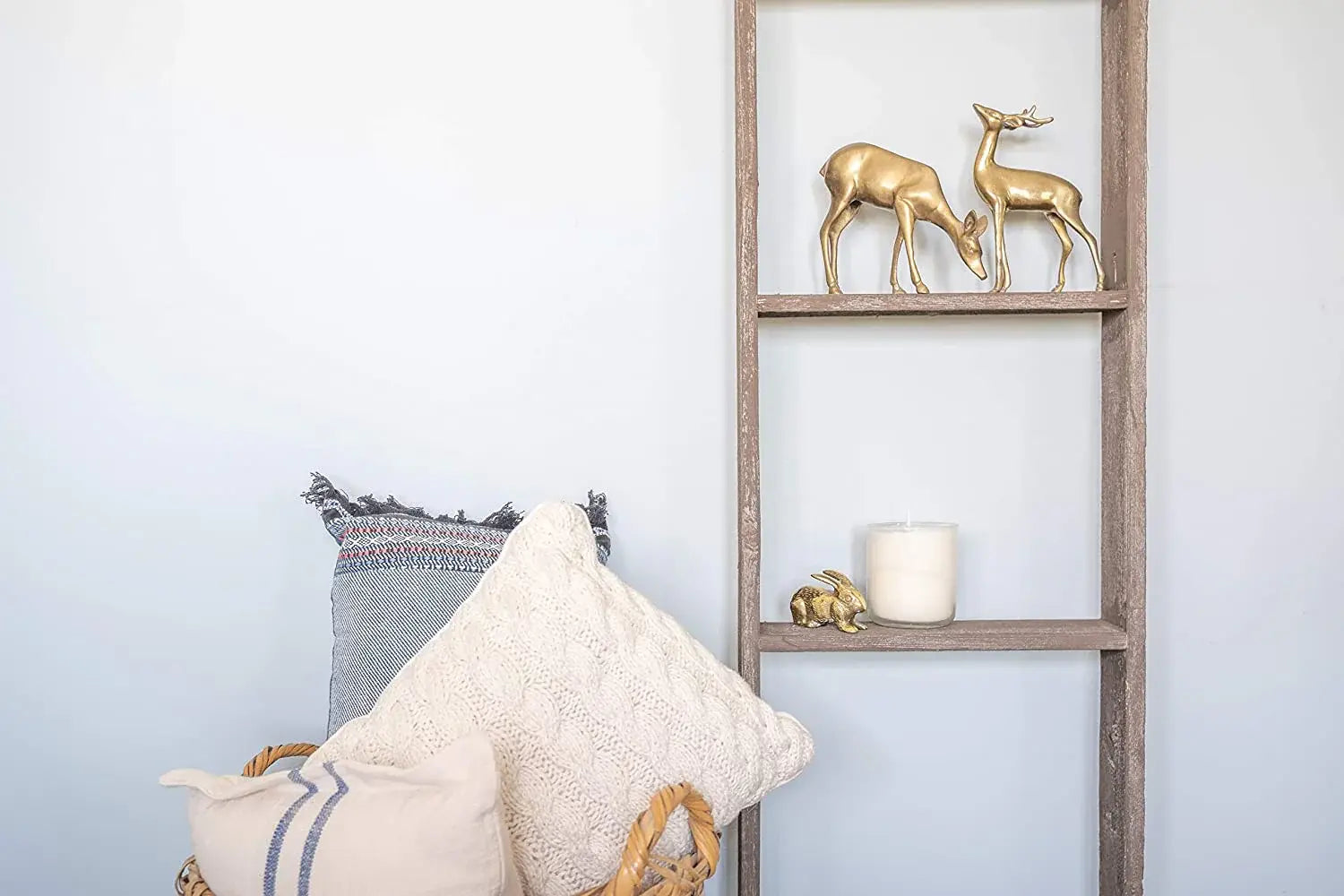 5 Step Rustic Wood Ladder Shelf - Homeroots - Flyclothing LLC