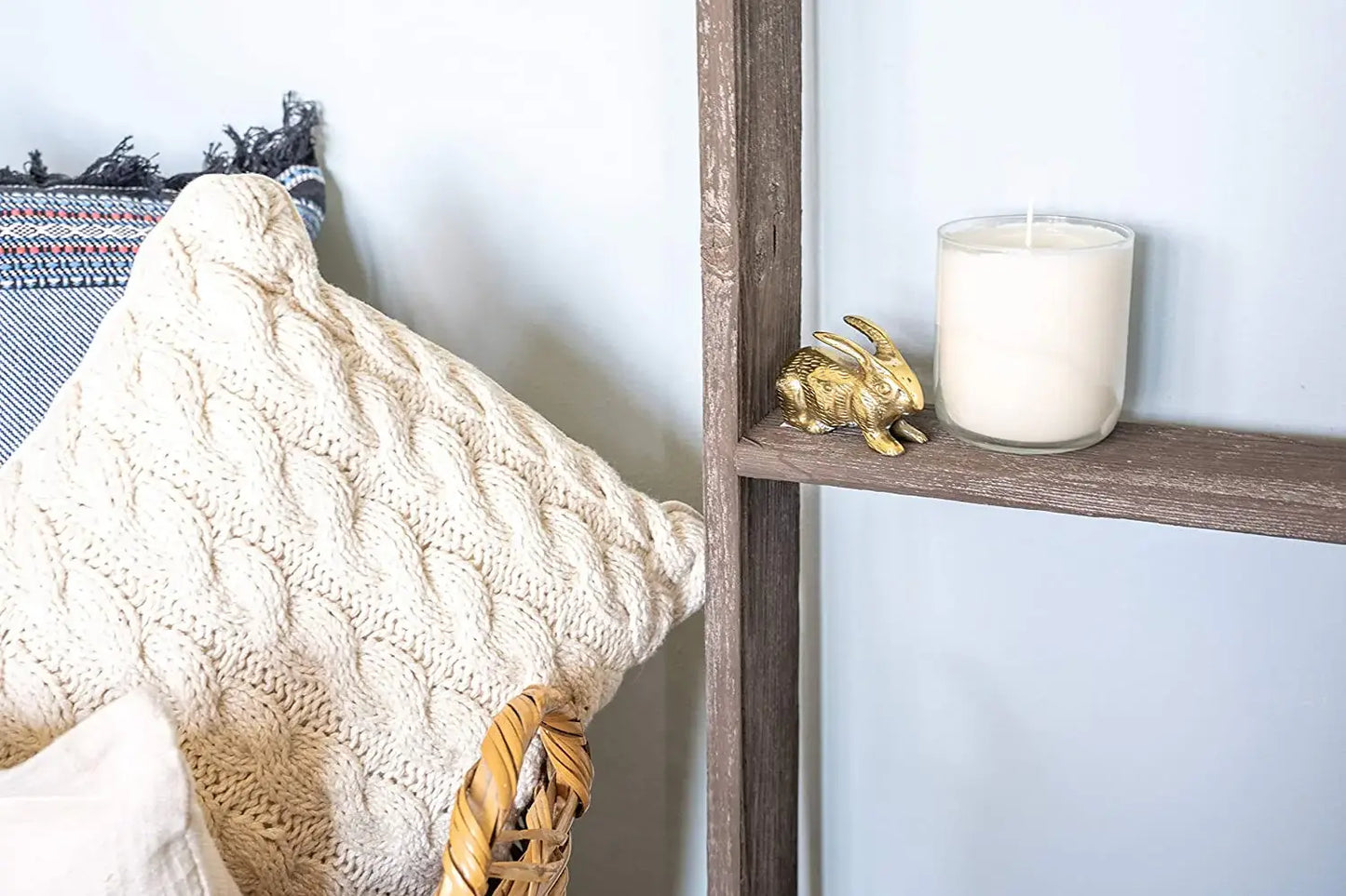 5 Step Rustic Wood Ladder Shelf - Homeroots - Flyclothing LLC