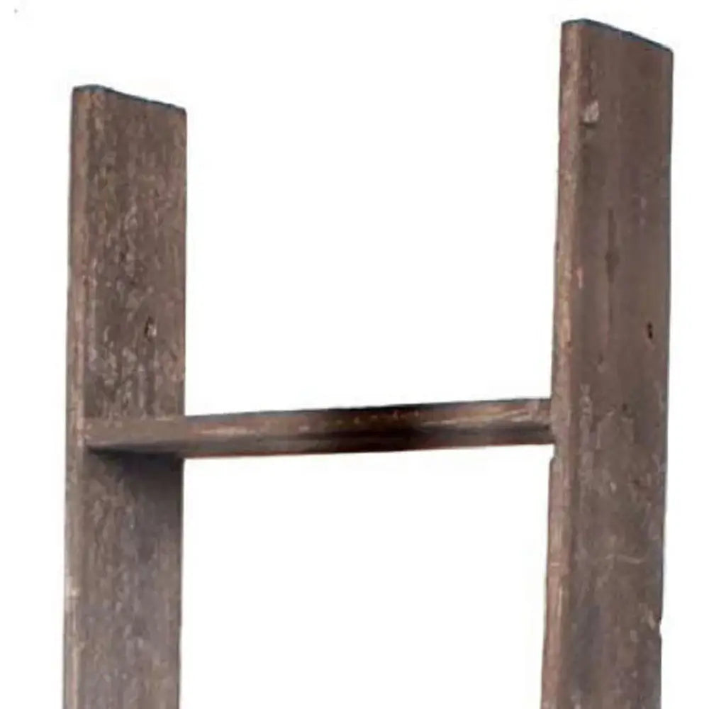 5 Step Rustic Wood Ladder Shelf - Homeroots - Flyclothing LLC