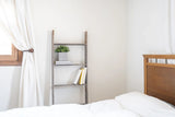 5 Step Rustic Weathered Grey Wood Ladder Shelf - Homeroots - Flyclothing LLC