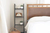 4 Step Blackwash Rustic Wood Ladder Shelf - Homeroots - Flyclothing LLC