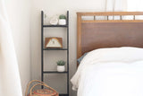 4 Step Rustic Black Wood Ladder Shelf - Homeroots - Flyclothing LLC