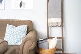 5 Step Rustic Espresso Gray Wood Ladder Shelf - Homeroots - Flyclothing LLC