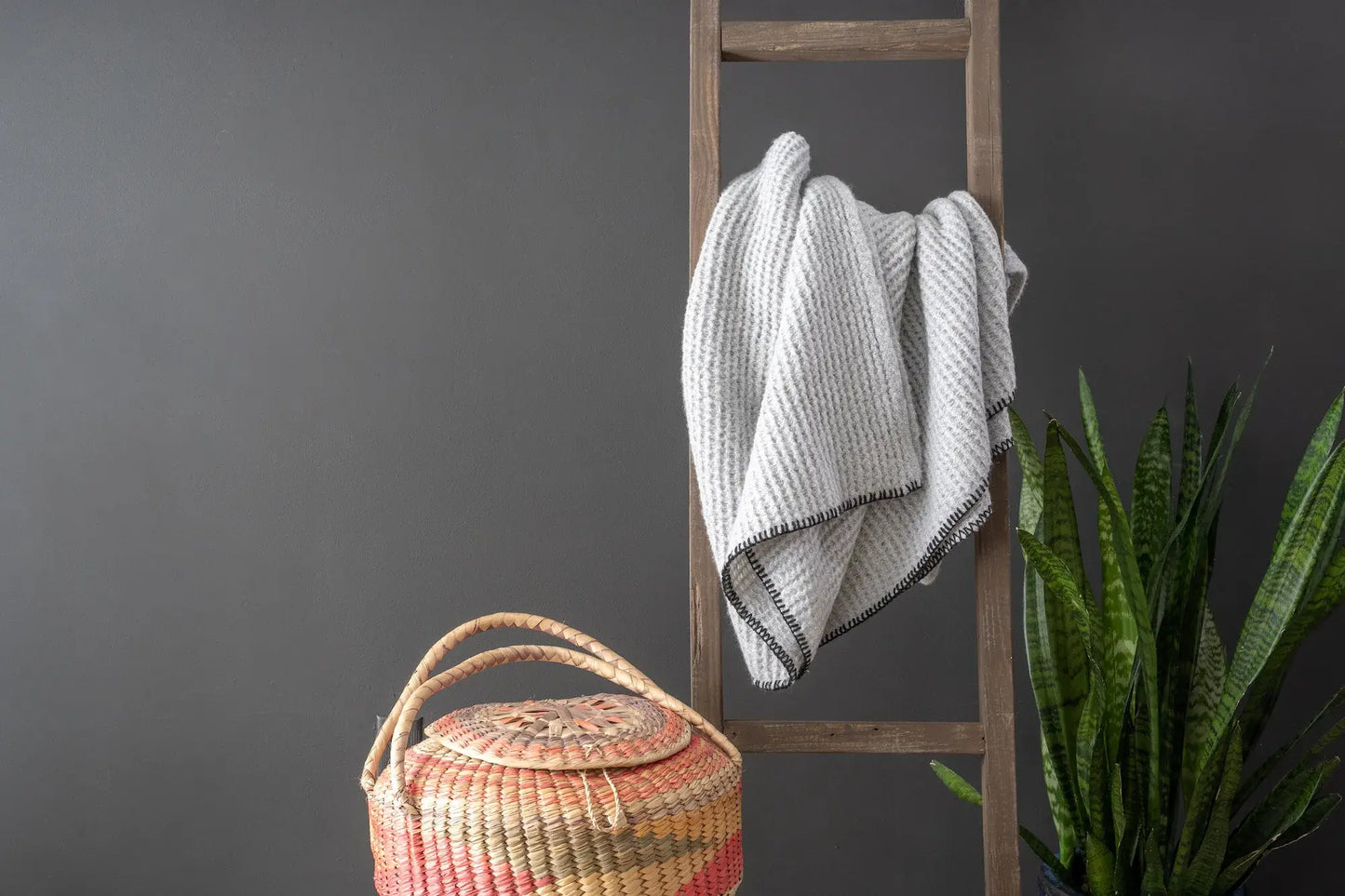 6 Step Rustic Espresso Wood Ladder Shelf - Homeroots - Flyclothing LLC