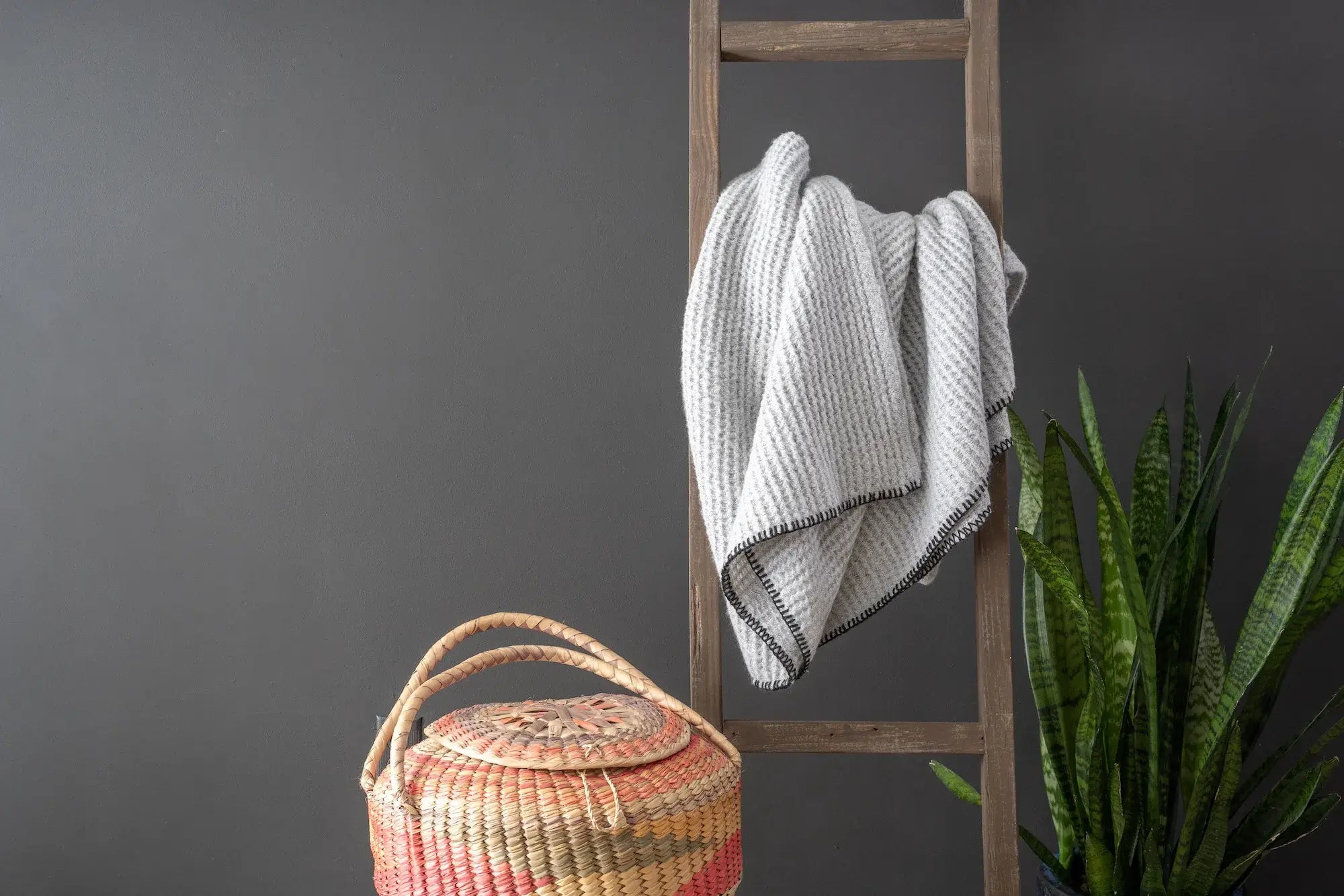 6 Step Rustic Espresso Wood Ladder Shelf - Homeroots - Flyclothing LLC