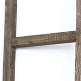 6 Step Rustic Espresso Wood Ladder Shelf - Homeroots