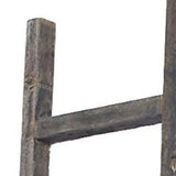 6 Step Rustic Smoky Black Wood Ladder Shelf - Homeroots - Flyclothing LLC