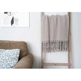 6 Step Rustic Weathered Grey Wood Ladder Shelf - Homeroots - Flyclothing LLC