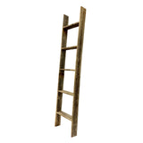 4 Step Rustic Weathered Grey Wood Ladder Shelf - Homeroots - Flyclothing LLC