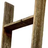 4 Step Rustic Weathered Grey Wood Ladder Shelf - Homeroots