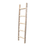 4 Step Rustic Weathered Grey Wood Ladder Shelf - Homeroots - Flyclothing LLC