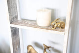 4 Step Rustic White Wood Ladder Shelf - Homeroots - Flyclothing LLC