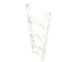 4 Step Rustic White Wood Ladder Shelf - Homeroots