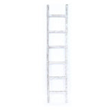 6 Step Rustic White Wash Wood Ladder Shelf - Homeroots - Flyclothing LLC