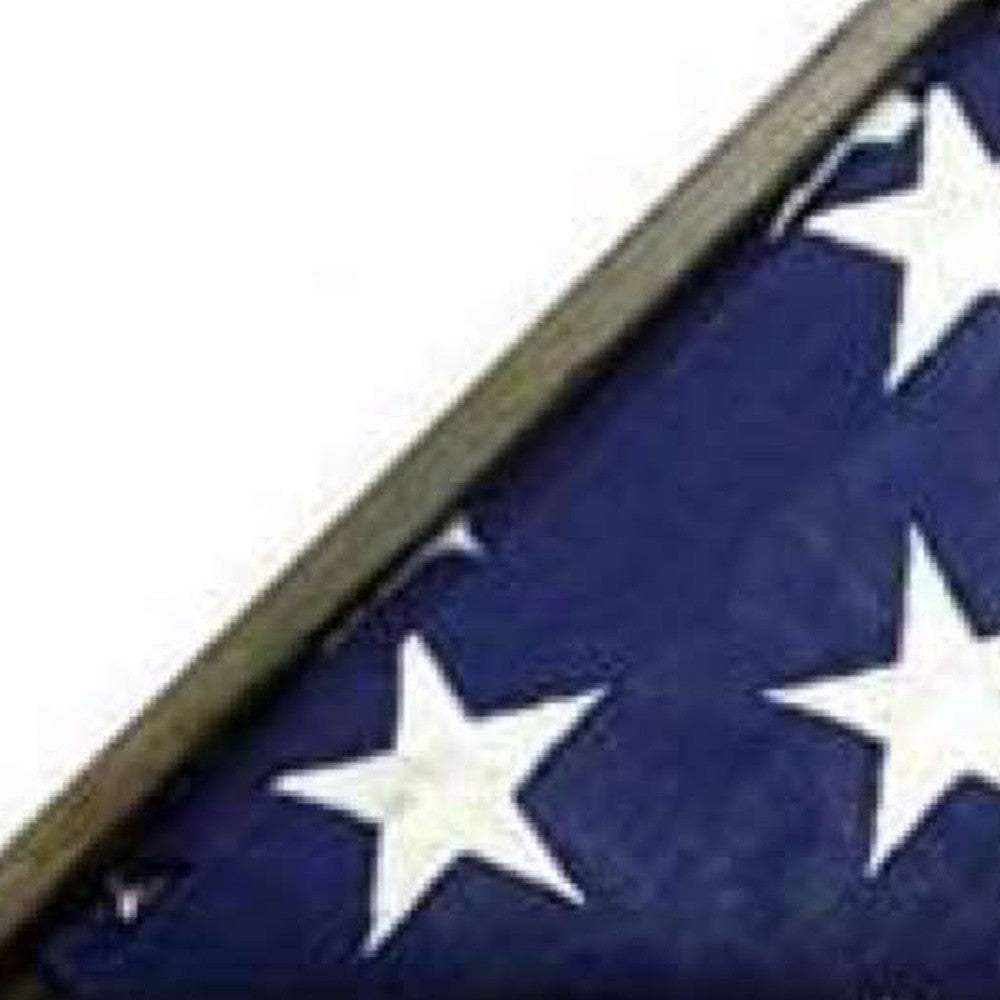 Rustic Weathered Grey Reclaimed Wood Triangle Wooden Display Flag Case - Homeroots - Flyclothing LLC