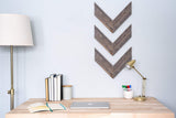 Set Of 3 Rustic Weathered Grey Wood Chevron Arrow - Homeroots - Flyclothing LLC