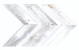 Set Of 3 White Wash Reclaimed Wood Chevron Arrow - Homeroots - Flyclothing LLC