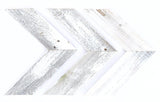 Set Of 3 White Wash Reclaimed Wood Chevron Arrow - Homeroots