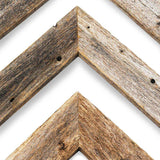 Set Of 3 White Wash Reclaimed Wood Chevron Arrow - Homeroots - Flyclothing LLC