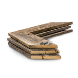 Set Of 3 White Wash Reclaimed Wood Chevron Arrow - Homeroots - Flyclothing LLC