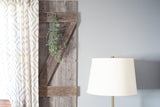 Set of Two 36" X 14" Gray Solid Wood Wall Decor - Homeroots - Flyclothing LLC