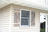 Set of Two 36" X 14" Gray Solid Wood Wall Decor - Homeroots - Flyclothing LLC