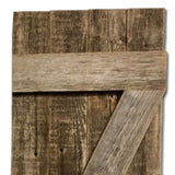 Set of Two 36" X 14" Gray Solid Wood Wall Decor - Homeroots