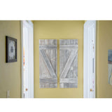 Set Of Two Rustic Weathered Grey Wood Decorative Window Shutters - Homeroots - Flyclothing LLC