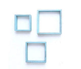 Set Of 3 Square Robins Egg Blue Reclaimed Wood Open Box Shelve - Homeroots - Flyclothing LLC