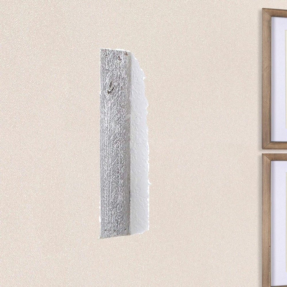Set Of 3 Square Rustic White Wash Wood Open Box Shelve - Homeroots