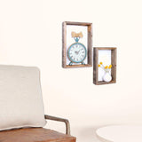 Rustic Farmhouse Set Of 3 Rectangle Shadow Box Shelves - Homeroots - Flyclothing LLC