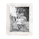 9"X14" Rustic White Washed Grey Picture Frame - Homeroots