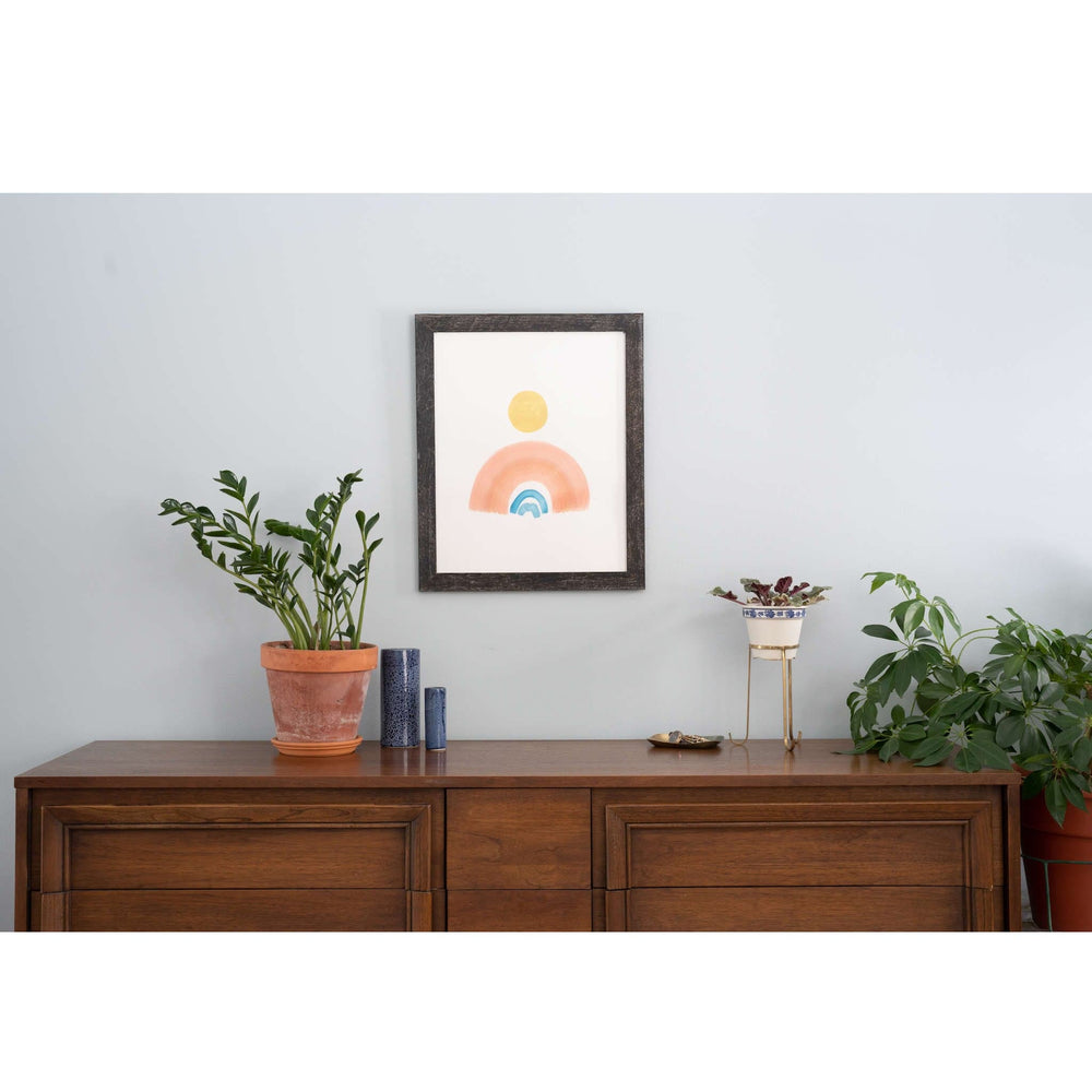 9"X10" Rustic Smoky Black Grey Picture Frame - Homeroots - Flyclothing LLC