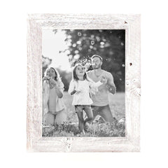 8"X9" Rustic White Washed Grey Picture Frame - Homeroots