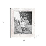 8"X9" Rustic White Washed Grey Picture Frame - Homeroots - Flyclothing LLC