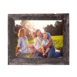8"X8" Rustic Smoky Black Picture Frame - Homeroots - Flyclothing LLC