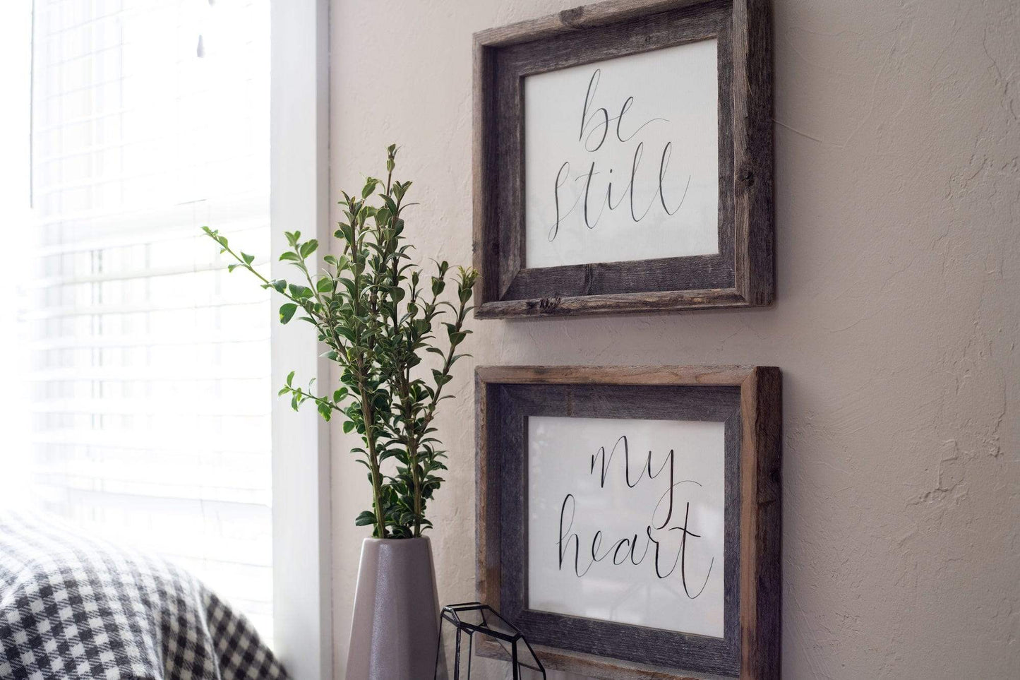 24 X 30 Natural Weathered Grey Picture Frame With Plexiglass Holder - Homeroots - Flyclothing LLC