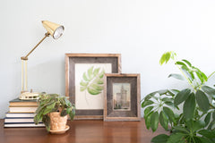 24 X 30 Natural Weathered Grey Picture Frame With Plexiglass Holder - Homeroots