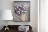 18" X 24" Rustic Weathered Grey Picture Frame With Hanger - Homeroots
