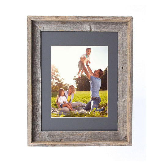 16X20 Rustic Cinder Picture Frame With Plexiglass Holder - Homeroots