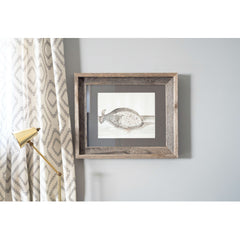 16X20 Rustic Cinder Picture Frame With Plexiglass Holder - Homeroots