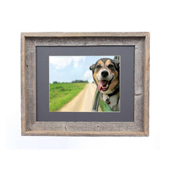 16X20 Rustic Cinder Picture Frame With Plexiglass Holder - Homeroots