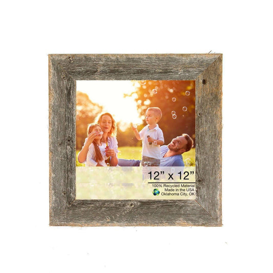 12X12 Natural Weathered Grey Picture Frame - Homeroots