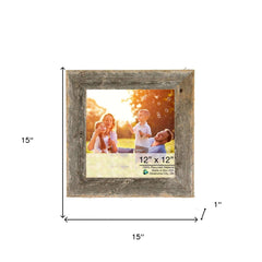 12X12 Natural Weathered Grey Picture Frame - Homeroots