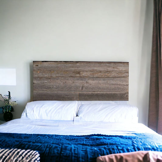 Set of Six 4" X 12" Gray and Brown Wood Planks Wall Decor - Homeroots
