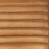 37" Tan And Black Faux Leather Tufted Lounge Chair - Homeroots